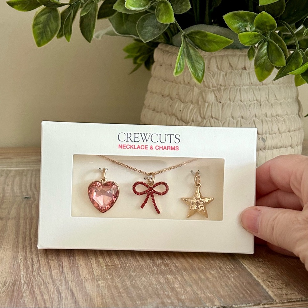 Crewcuts Girl’s Gold Charm Necklce Set 🆕🌟